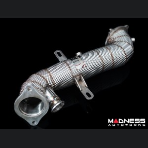 Alfa Romeo Stelvio Downpipe - 2.0L - TUO - w/ Heat Shield